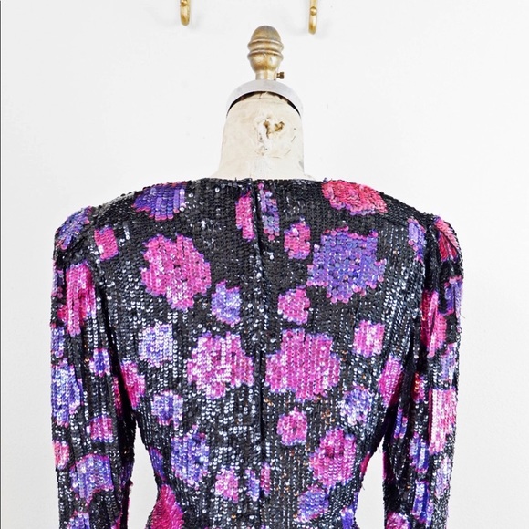 80/'s Sequin Blouse RINA Z